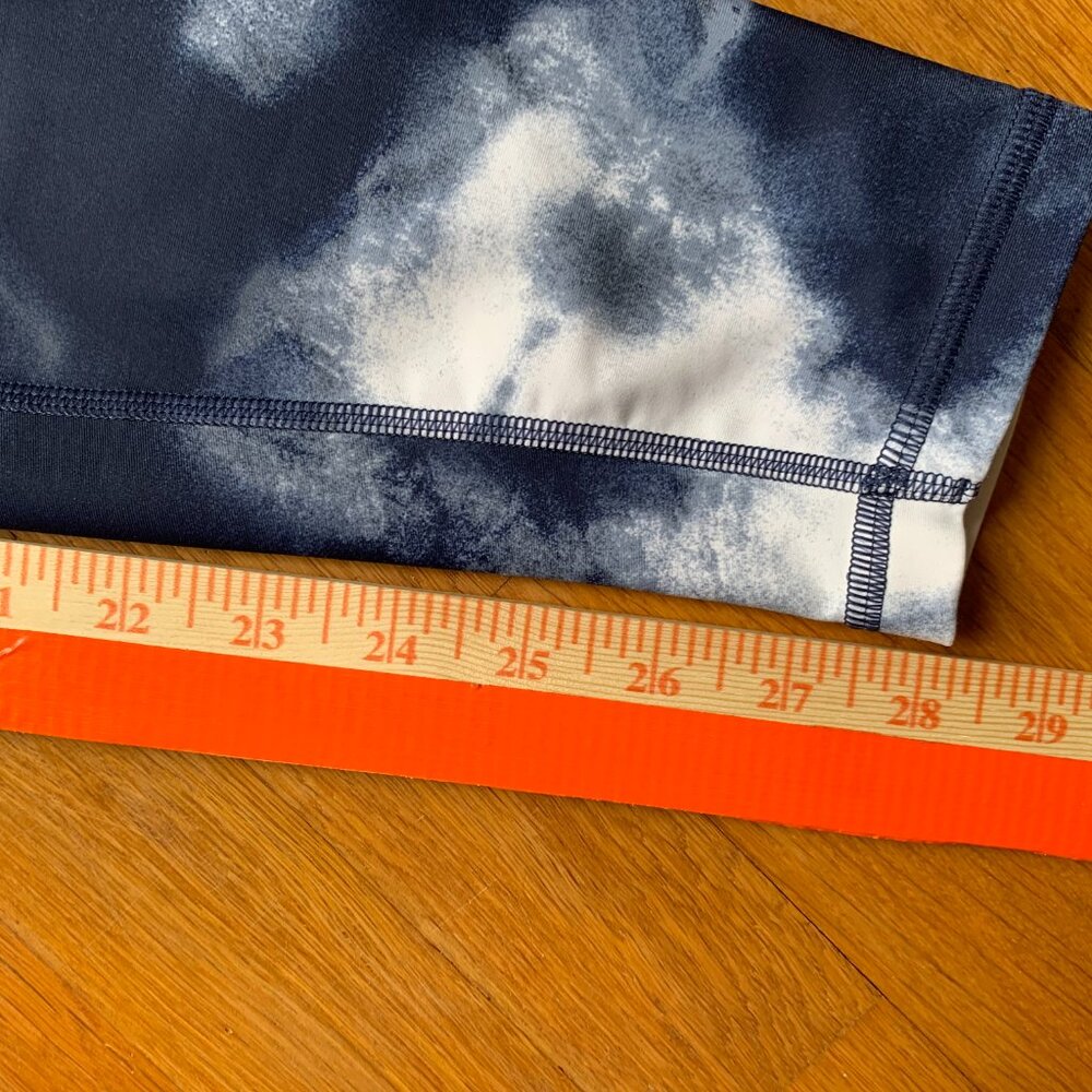 Old Navy Tie Dye Leggings Womens Large Full Length Blue & White - Picture 6 of 10
